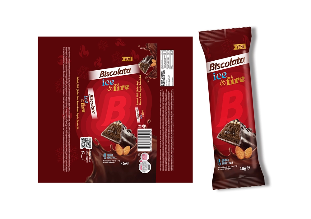 Biscolata Ice & Fire ambalaj tasarım sistemi