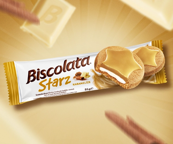 Biscolata Starz Karamalize Ambalaj Tasarimi
